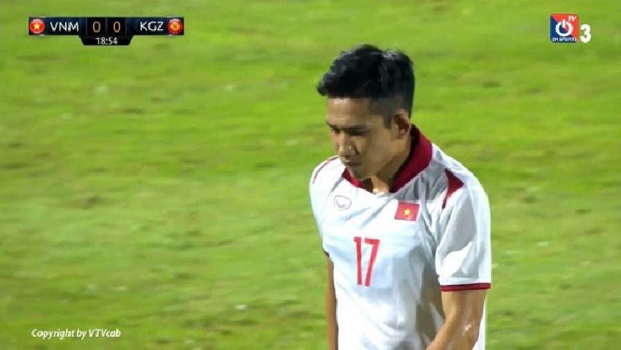 Hai Long chấn thương, rời sân chỉ sau 20 phút trận gặp U23 Kyrgyzstan