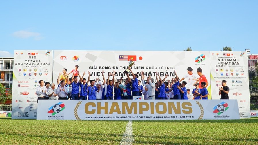 PVF vô địch Giải Bóng đá thiếu niên Quốc tế U13 Việt Nam - Nhật Bản 2023