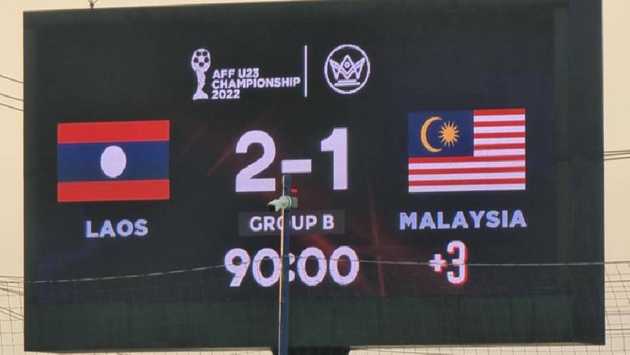 Lào tạo địa chấn, đánh bại Malaysia ở lượt đi U23 Đông Nam Á 2022