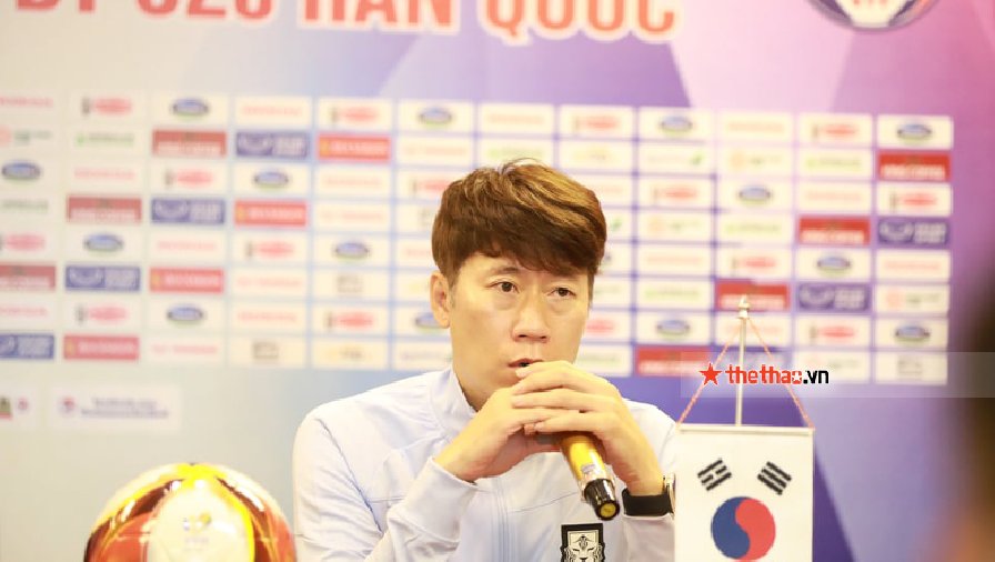 HLV U20 Hàn Quốc không đặt mục tiêu giành chiến thắng trước U23 Việt Nam