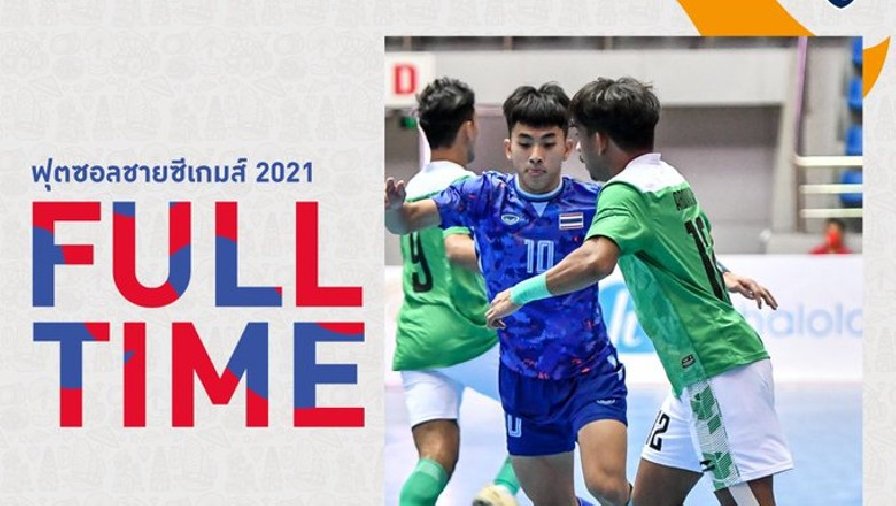 Kết quả futsal nam Thái Lan vs Indonesia: Chia điểm đáng tiếc