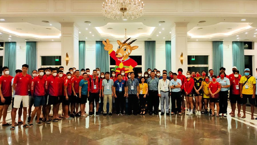 Liên đoàn bóng chuyền Việt Nam động viên các đội tuyển tại SEA Games 31