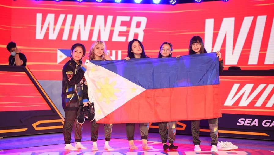 Philippines hủy diệt Singapore, giành Huy chương vàng Tốc Chiến nữ SEA Games 31