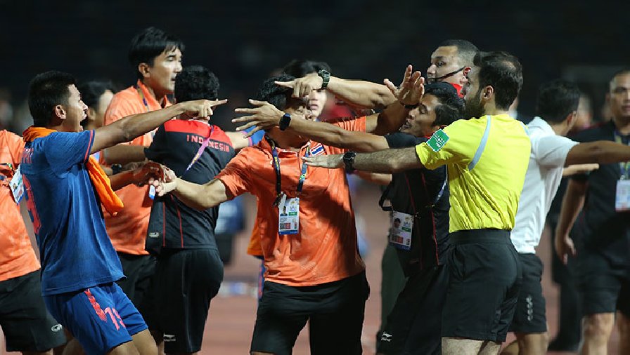 Thái Lan và Indonesia chuẩn bị nhận 'lệnh trừng phạt' từ AFC vì ẩu đả ở chung kết SEA Games 32