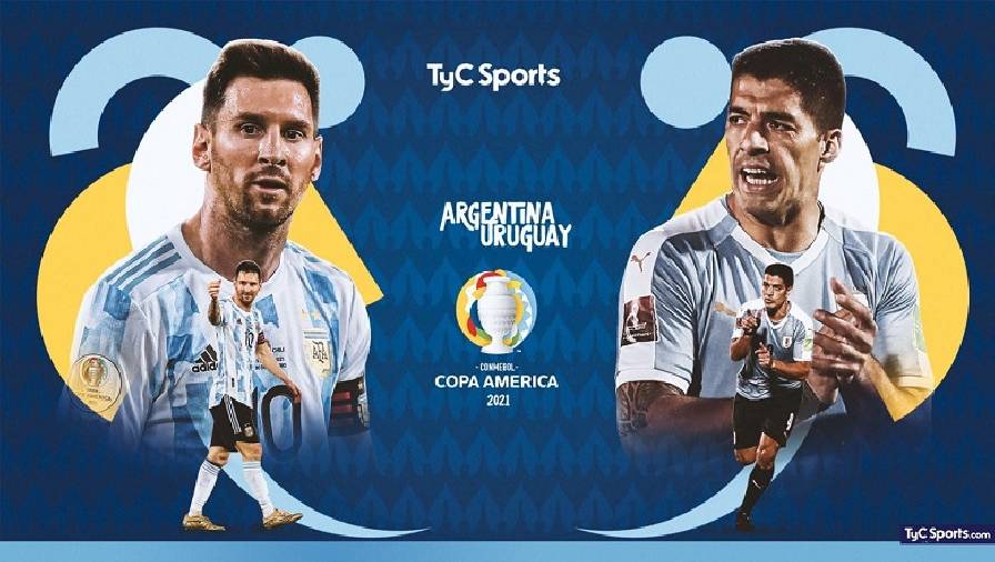 Đội hình ra sân trận Argentina vs Uruguay, Copa America 2021, 07h00 ngày 19/6