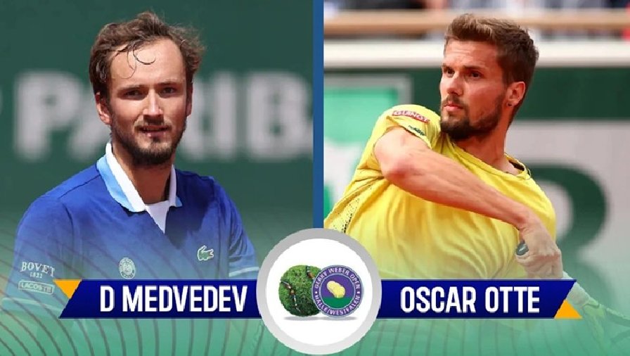 Trực tiếp tennis Bán kết Halle Open: Medvedev vs Otte, Hurkacz vs Kyrgios