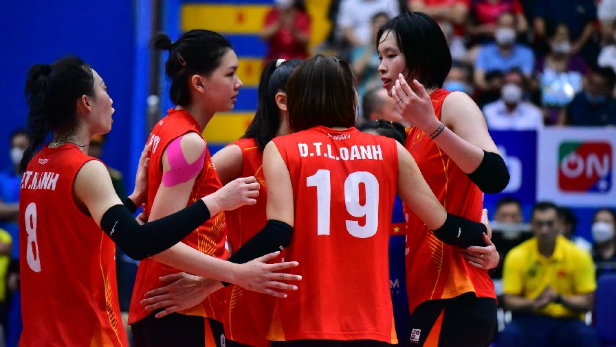 Chủ nhà AVC Challenge Cup 2023 gây xôn xao vì bảng chiều cao lạ của tuyển bóng chuyền nữ Việt Nam