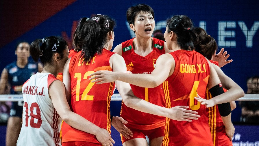 Tuyển bóng chuyền nữ Trung Quốc thua cay đắng Italia trên sân nhà ở Volleyball Nations League 2023