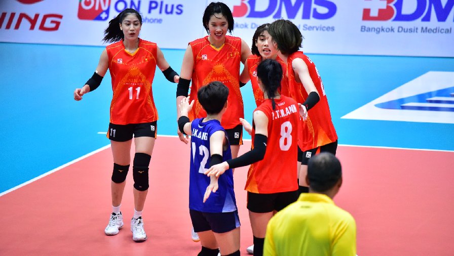 Tuyển bóng chuyền nữ Việt Nam thắng đậm Mông Cổ ở giải bóng chuyền AVC Challenge Cup 2023 