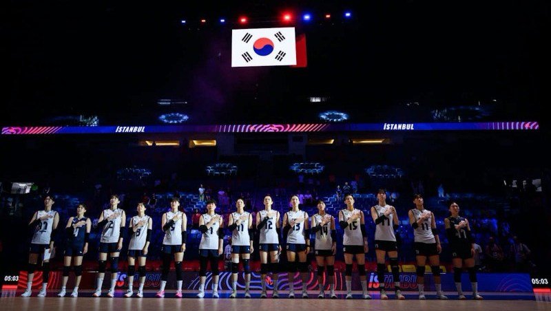 Tuyển bóng chuyền nữ Hàn Quốc giành chiến thắng đầu tiên ở Volleyball Nations League 2025