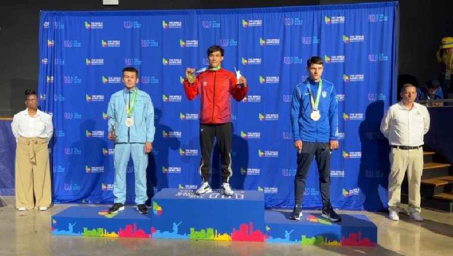 Duy Nhất đánh bại võ sĩ Kazakhstan, giành HCV World Games