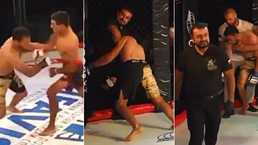 Hy hữu: Võ sĩ MMA bị trọng tài hạ knock-out trong một trận đấu có một không hai