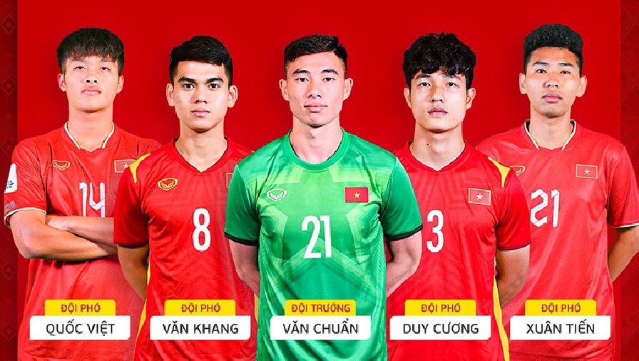 Xác định đội trưởng U23 Việt Nam tại giải U23 Đông Nam Á 2023