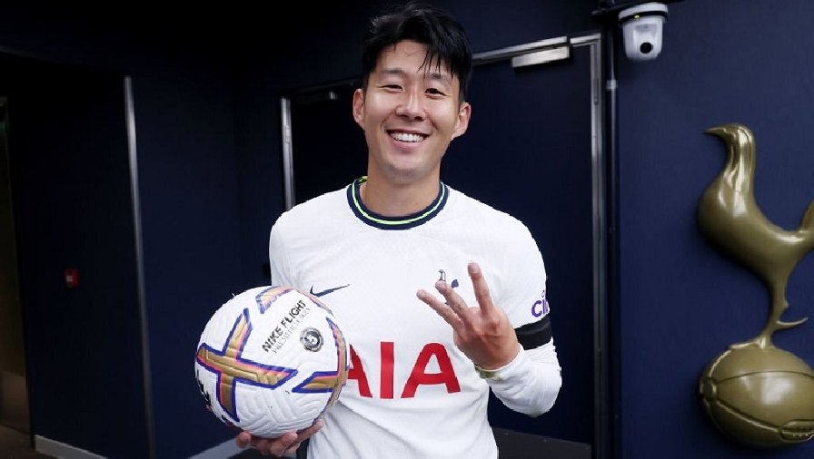 Son Heung Min cân bằng thành tích của Ronaldo với hat-trick trong 13 phút
