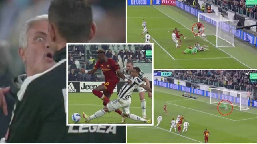 Trọng tài phạm luật khiến Roma mất oan bàn thắng vào lưới Juventus