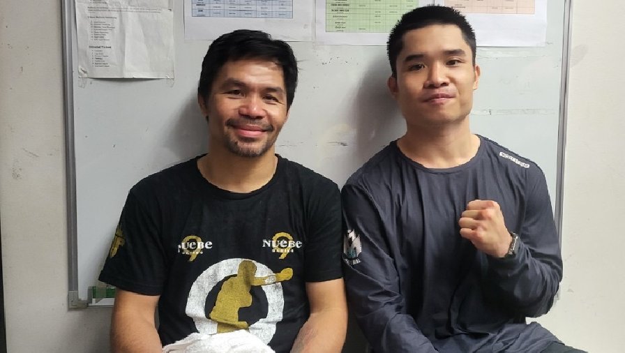 Đinh Hồng Quân gặp mặt, sparring với Manny Pacquiao ở Philippines