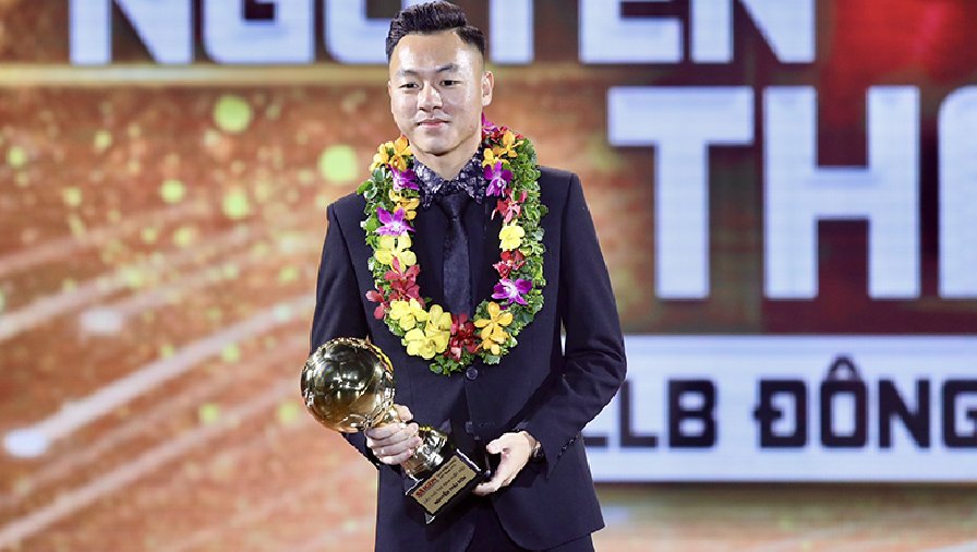 Thái Sơn vượt Đình Bắc, trở thành Cầu thủ trẻ nam xuất sắc nhất Việt Nam 2023