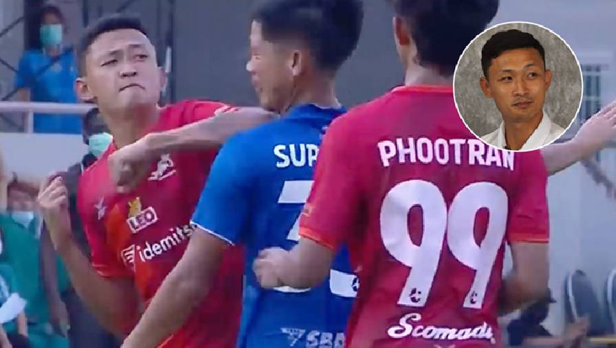 Cầu thủ Thái Lan bị cấm thi đấu 3 năm vì đánh vào mặt đối thủ