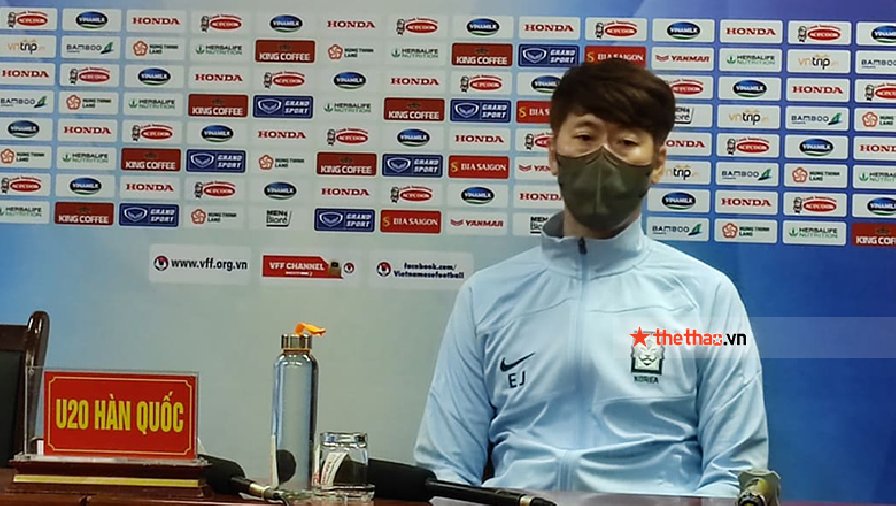 HLV U20 Hàn Quốc: Tôi biết U23 Việt Nam không sử dụng đội hình mạnh nhất