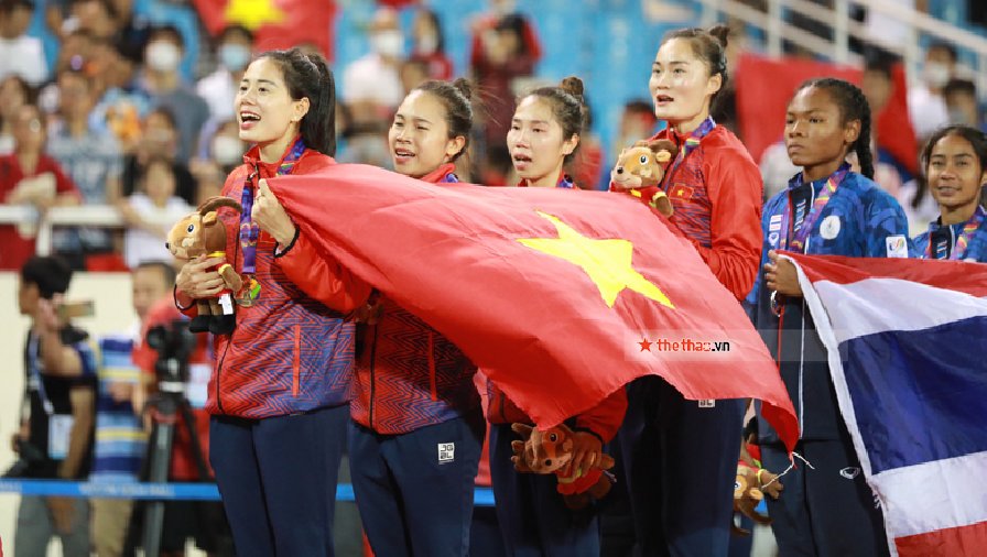 Bảng xếp hạng huy chương điền kinh SEA Games 31: Việt Nam nhất toàn đoàn