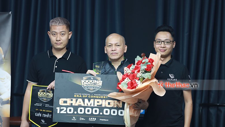 KKKing Imperial x Han Billiards 2024: Antonio Lining lên ngôi vô địch