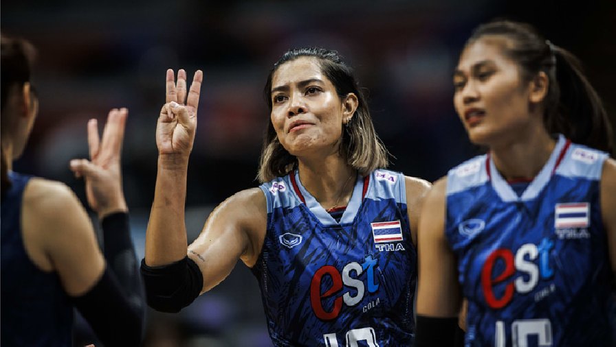 Tuyển bóng chuyền nữ Thái Lan thua trắng đội vừa lên hạng ở Volleyball Nations League 2023