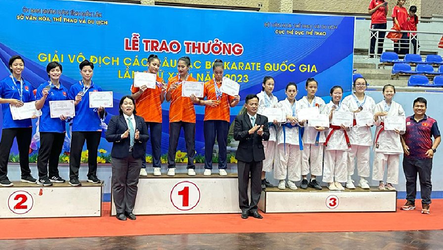 Hơn 1000 VĐV dự giải vô địch các CLB Karate toàn quốc 2023