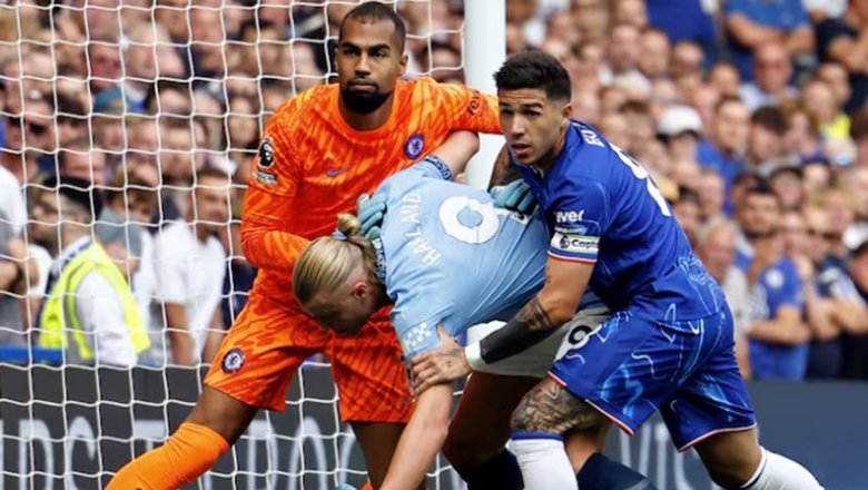 Haaland tố Enzo Fernandez cố tình giẫm chân, đẩy người ở trận Chelsea vs Man City