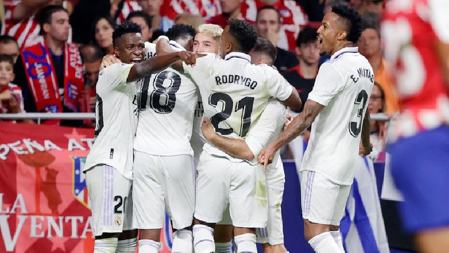 Kết quả Atletico Madrid vs Real Madrid: Đổi vai ngoạn mục, kỷ lục chiến thắng