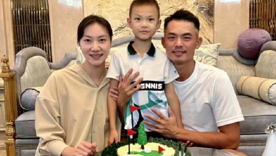 Lin Dan tổ chức sinh nhật tuổi 39 bên cạnh vợ và con trai