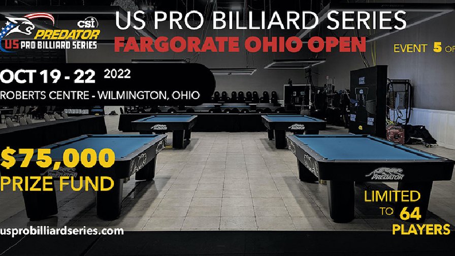 Xem trực tiếp, miễn phí giải 10 bi Ohio Open 2022 ở đâu, kênh nào?
