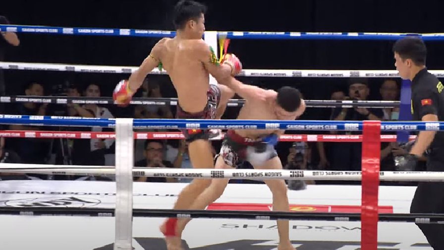 Trương Cao Minh Phát thắng bằng đòn gối bay, giành đai vô địch Muay WBC thế giới