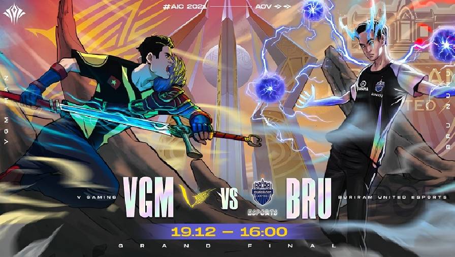 Lịch thi đấu chung kết tổng AIC ngày 19/12: V Gaming vs Buriram United Esports