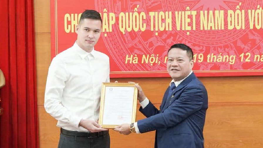 Filip Nguyễn chính thức được trao quốc tịch Việt Nam, sẵn sàng cống hiến cho ĐTQG