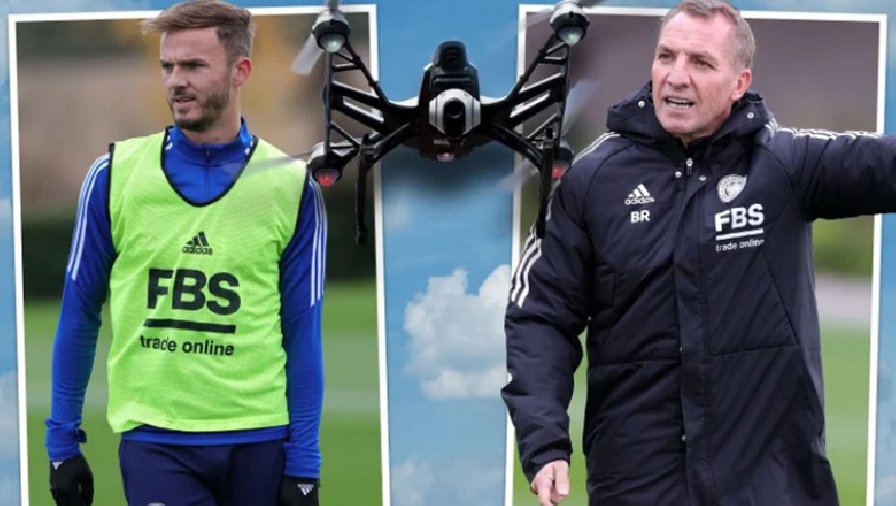 Cầu thủ Leicester City bực tức vì bị theo dõi bởi drone do thám