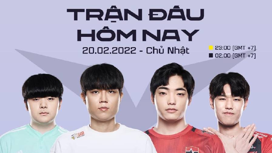 TRỰC TIẾP LCK mùa Xuân 2022 ngày 20/2: DK vs KT, NS vs T1