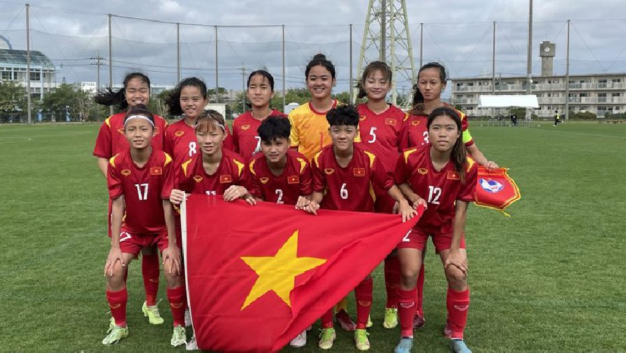 U17 nữ Việt Nam đánh bại Singapore, vào chung kết giải giao hữu Jenesys 2022