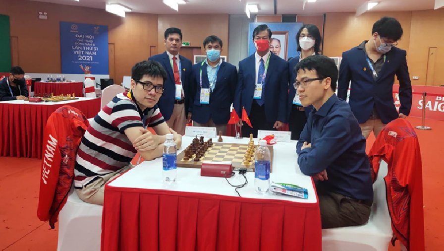 Tuấn Minh đánh bại Lê Quang Liêm, giành HCV cờ chớp đơn nam SEA Games 31