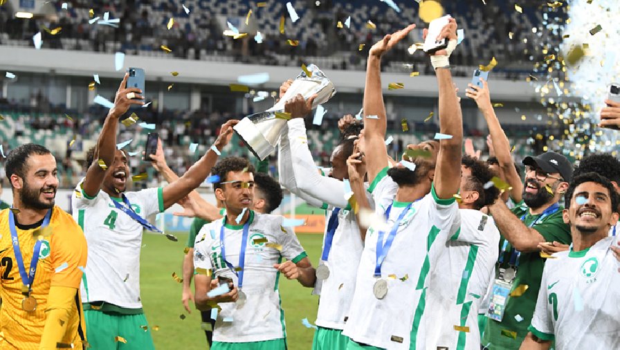 Cầu thủ U23 Saudi Arabia được thưởng hơn 6 tỷ đồng cho chức vô địch U23 châu Á