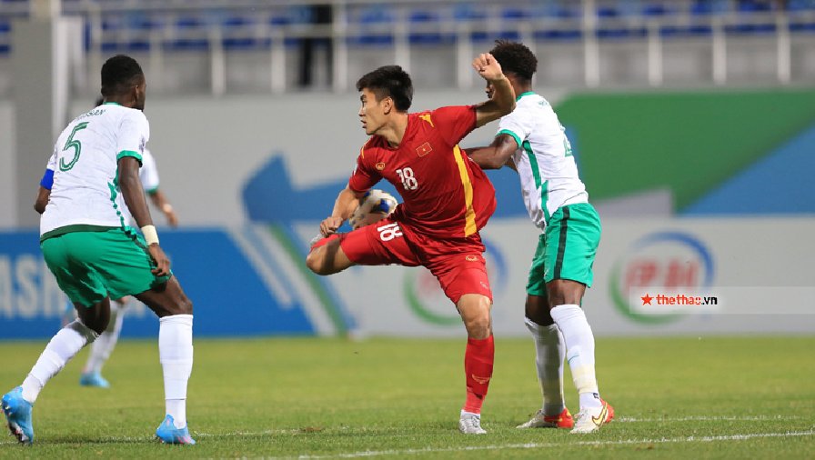 U23 Việt Nam chỉ thua nhà vô địch Saudi Arabia tại giải U23 châu Á 2022