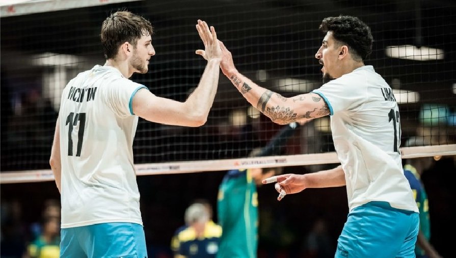 Link xem trực tiếp bóng chuyền Volleyball Nations League 2023 Argentina vs Slovenia, 21h30 ngày 20/6