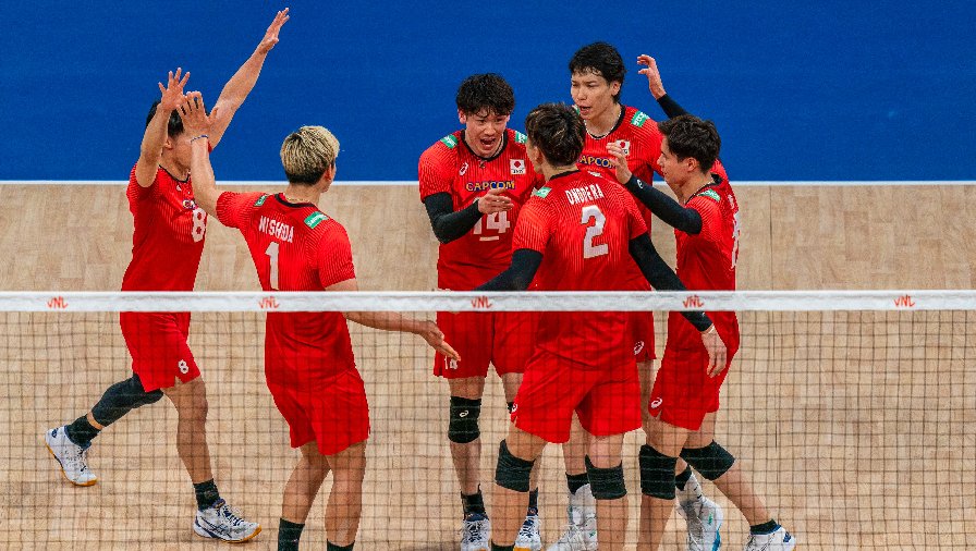 Tuyển bóng chuyền nam Nhật Bản thắng đậm Canada, tiếp tục dẫn đầu BXH Volleyball Nations League 2023