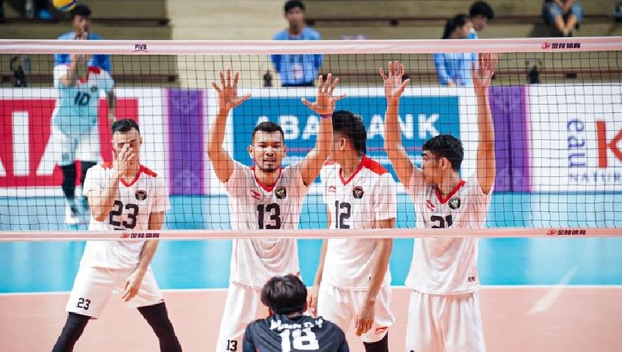 Tuyển bóng chuyền nam Indonesia hạ gục Kazakhstan, vượt qua vòng bảng ở giải Vô địch châu Á 2023
