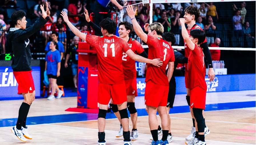 Tuyển bóng chuyền nam Nhật Bản thắng đậm Uzbekistan, 'độc cô cầu bại' ở giải Vô địch châu Á 2023