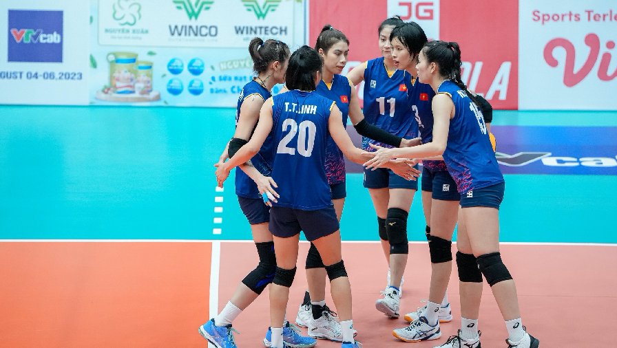 Tuyển bóng chuyền nữ Việt Nam 1 đại thắng đại diện Philippines ở VTV Cup 2023