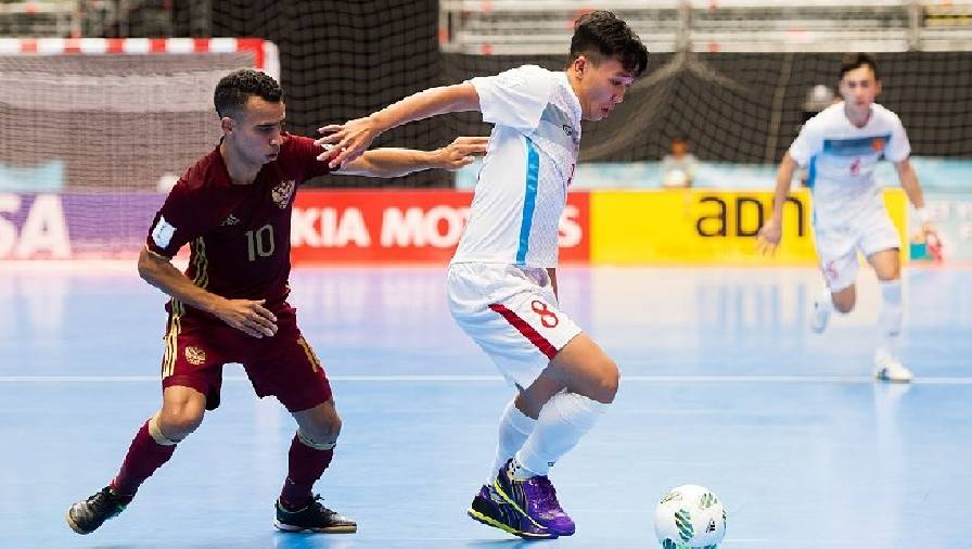 ĐT futsal Việt Nam từng thua Nga 0-7 ở vòng 1/8 World Cup 2016