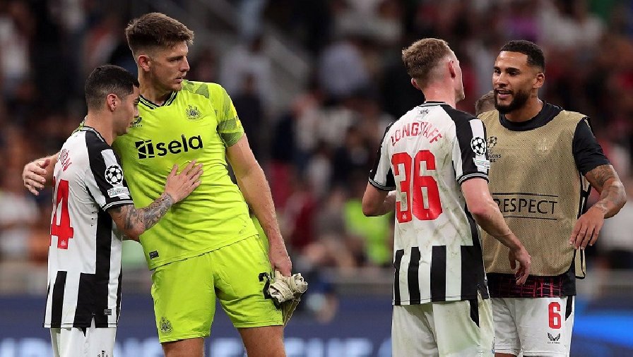 Newcastle 'ngộp thở' trong ngày trở lại Cúp C1 châu Âu sau 2 thập kỷ