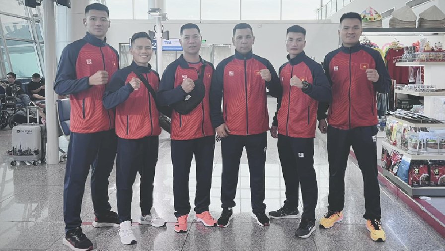 Tuyển boxing nam Việt Nam lên đường tham dự ASIAD 19