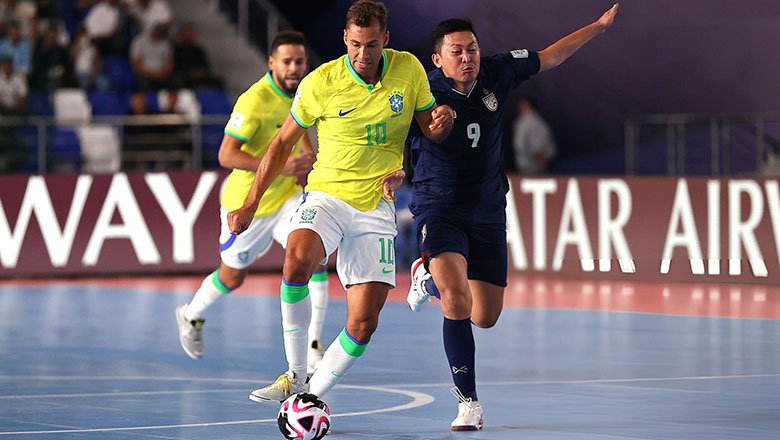 Thái Lan thảm bại 1-9 trước Brazil ở World Cup Futsal 2024