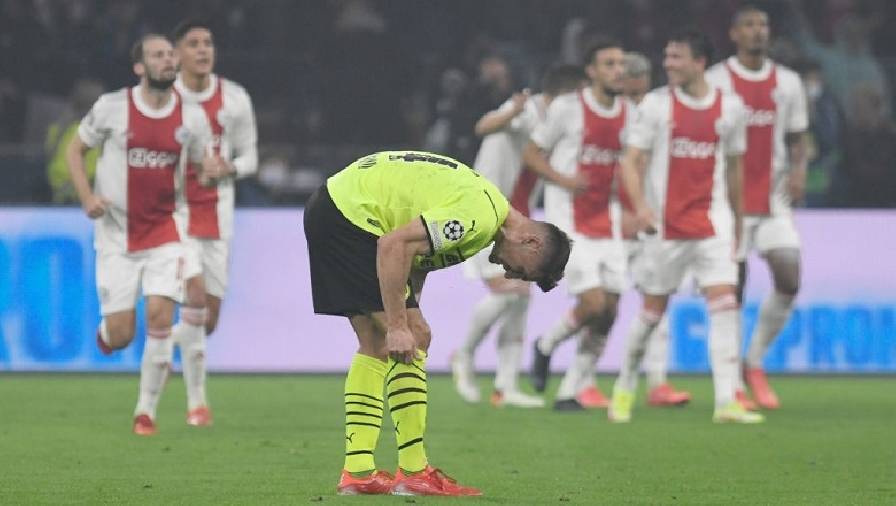Marco Reus phản lưới nhà, Haaland bất lực, Dortmund thảm bại 0-4 trước Ajax